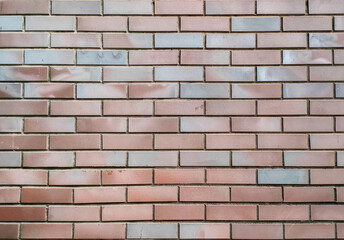 Brick wall with red brick, red brick background.