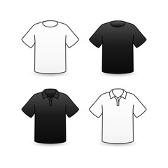 set of T shirt mockup