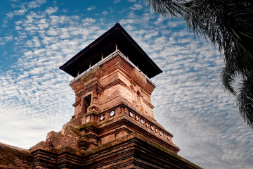 The ancient heritage building of the Islamic empire on the island of Java in Kudus, Central Java
