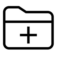 Obraz premium Folder line icon