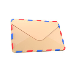 Envelope letter mail 3D illustration - obrazy, fototapety, plakaty