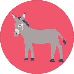 Donkey Vector Icon
