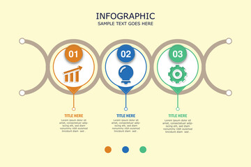 Vector infographic 3step