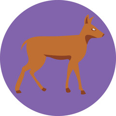 Deer Vector Icon
