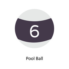 Pool Ball vector Flat Icons. Simple stock illustration stock illustration