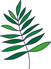 tropical leaf icon