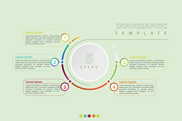 Vector infographic 5step