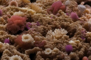 Naklejka na ściany i meble The ground anemone - generative ai