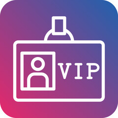 Obraz premium VIP Pass Icon Style