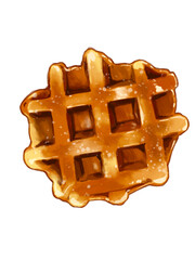 Colorful cartoon food with a variety of delicious fast food menus.