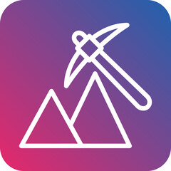 Naklejka premium Mining Icon Style