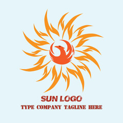 sun logo design