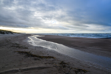Cloudy day by Baltic sea.
