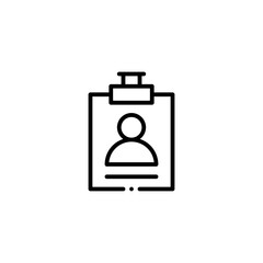 identity card icon