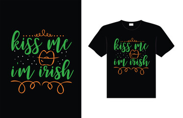 st. patrick's day typography colorful Irish quote vector Lettering t shirt design 