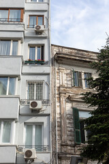 Facade of the building in Istanbul.