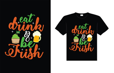 st. patrick's day typography colorful Irish quote vector Lettering t shirt design 