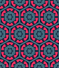 Abstract tileable geometric pattern. A seamless background, vintage texture.	