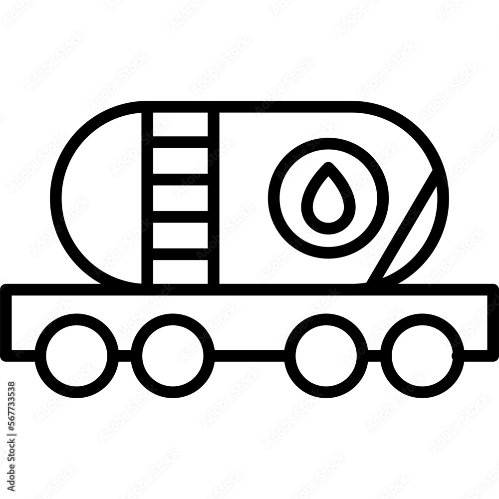 Sticker oil tank icon