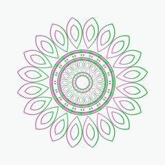 Mandala Gradation Oriental pattern, vector illustration..eps
