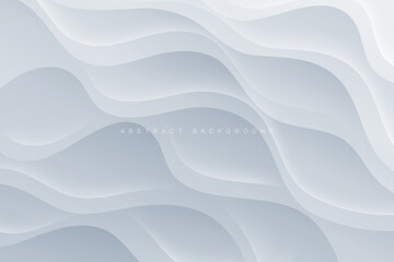 realistic gray gradation 3D wave abstract background