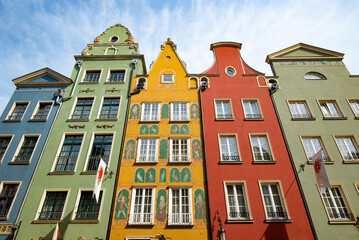 Old city of Gdansk with colorful buildings facades - Poland - 567734967