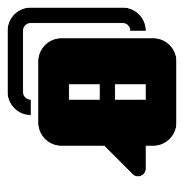 Feedback glyph icon