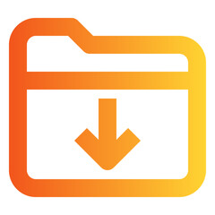 Fototapeta premium Download gradient icon