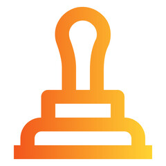 Stamp gradient icon
