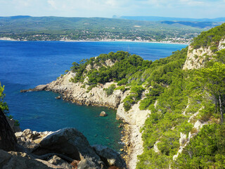 Fototapeta premium Creeks of Provence, beach, south of France 5