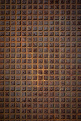 old metal hole cover pattern use for background, outdoor hole cover