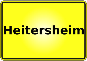 Ortseingangsschild Deutschland Stadt Heitersheim