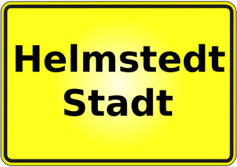 Ortseingangsschild Deutschland Stadt Helmstedt 