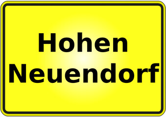 Stadteingangsschild Deutschland Stadt  Hohen Neuendorf