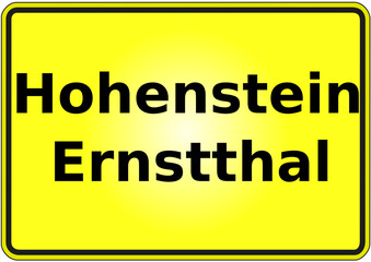 Stadteingangsschild Deutschland Stadt  Hohenstein Ernstthal