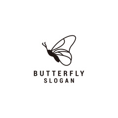 Butterfly logo icon design vector 