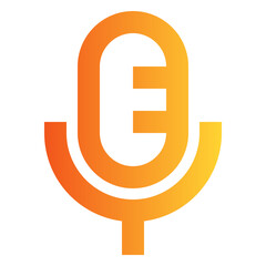 Microphone gradient icon