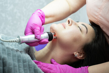 anti-aging facial procedures at the cosmetologist