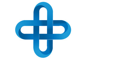 Obraz premium background with blue cross