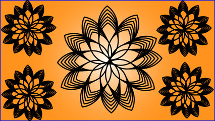 Fototapeta premium pattern with flowers