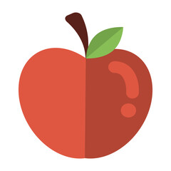 red apple illustration