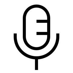 Microphone line icon