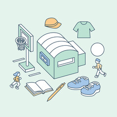 スポーツをする人々と健康