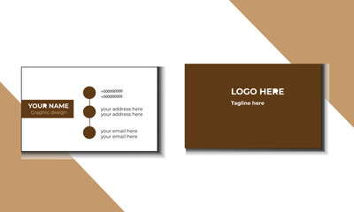Professional modern business card design.