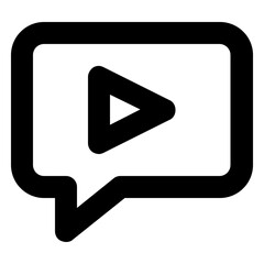 Video Chat line icon