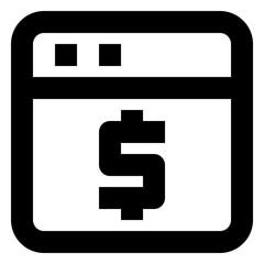 Obraz premium Web line icon