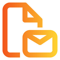 Email gradient icon