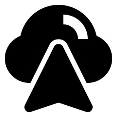 Cloud Share glyph icon