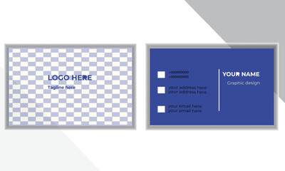 Modern and simple business card design.