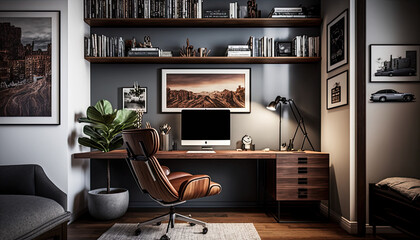 A contemporary home office